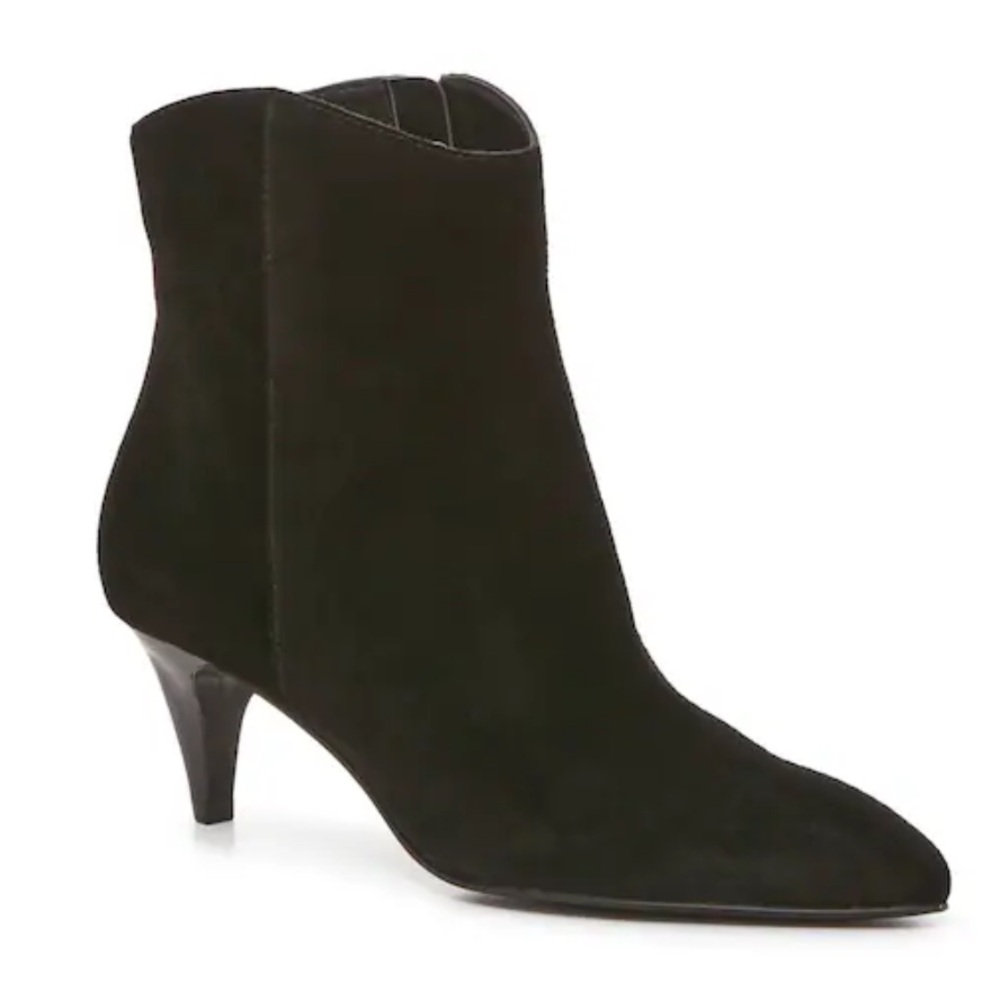 Dolce Vita Darry Black Suede Kitten Heel Bootie Size 10